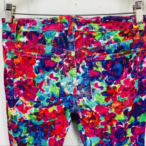 Joe's size 26 Psychedelic Floral Stretch Cords - Picture 5 of 10